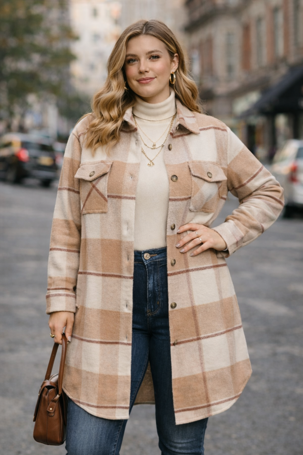 Plaid Shacket for Women | Winter Style