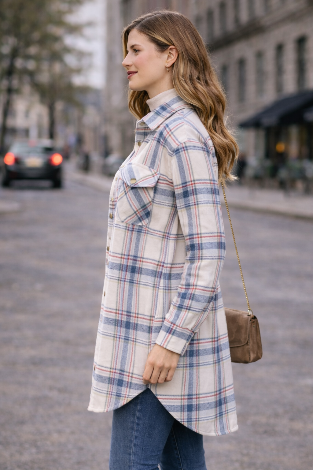 Plaid Shacket for Women | Winter Style